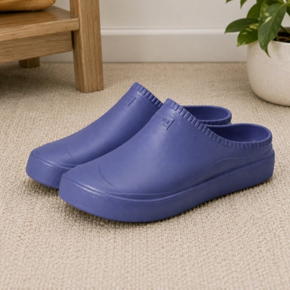 Hunter Bloom Algae Foam Clogs Purple Waterproof Slip On Shoes US Men's 13